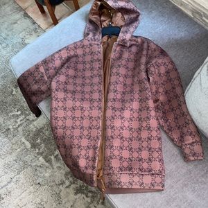 NWOT Oversized reversible Guess sweatshirt.